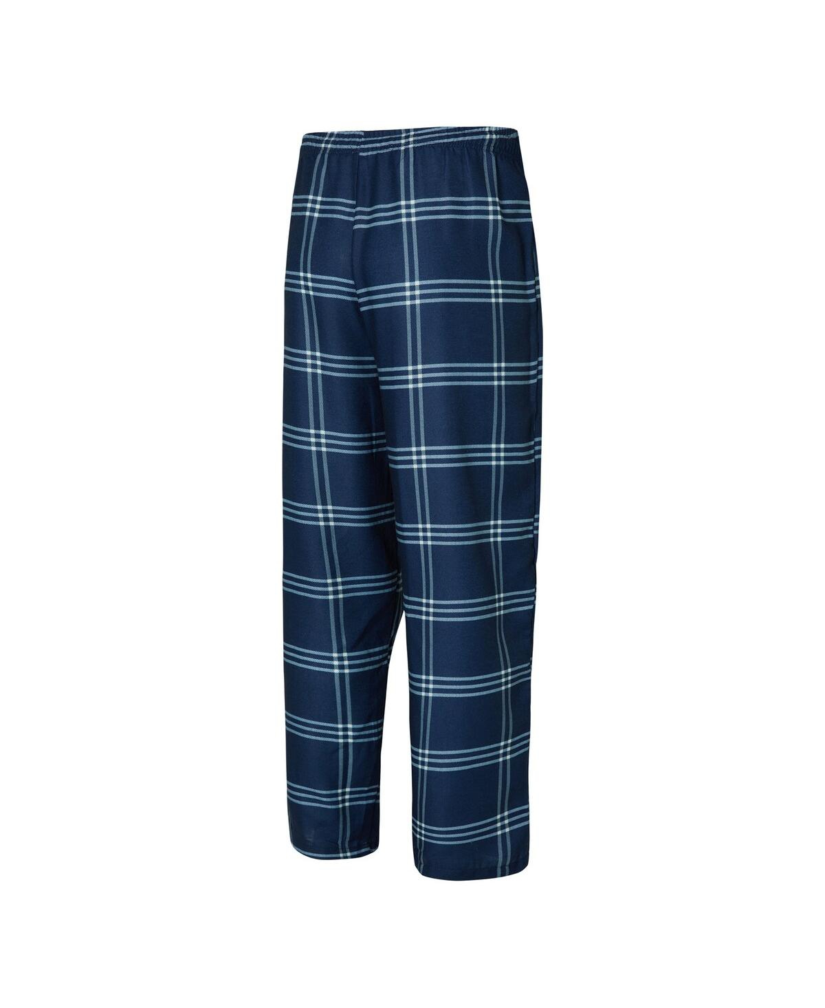Concepts Sport Men's Blue/gray Marquette Golden Eagles T-shirt Pants Sleep Set In Blue,gray