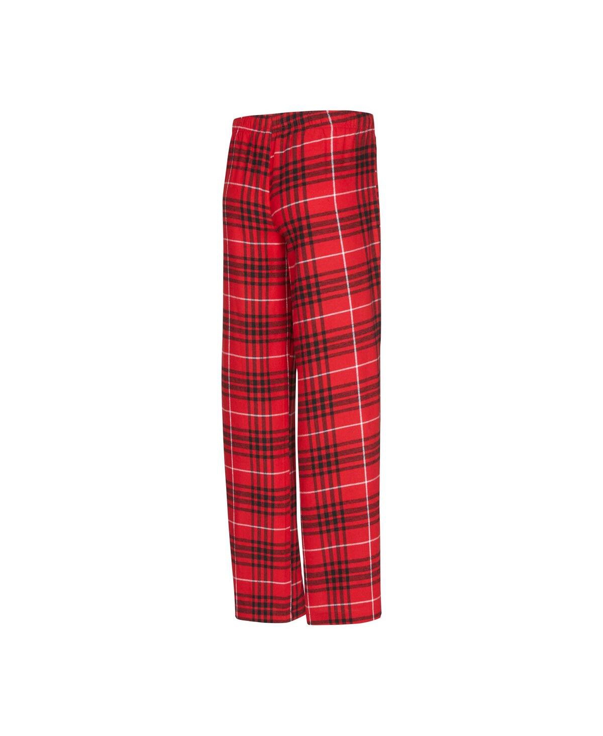 Concepts Sport Women's Red Maryland Terrapins Vector T-shirt Flannel Pants Sleep Set In Red