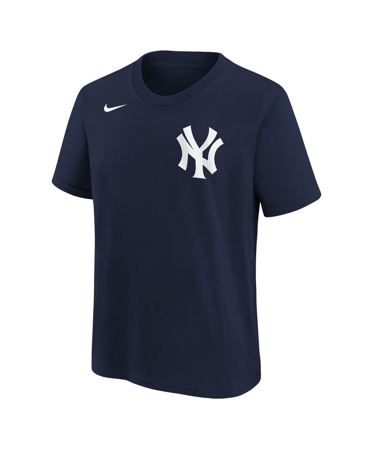 Nike Big Boys And Girls Giancarlo Stanton Navy New York Yankees Player Name Number T-shirt In Navy
