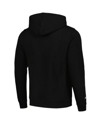 Men's Black Peanuts Snoopy Loves Flowers Pullover Hoodie