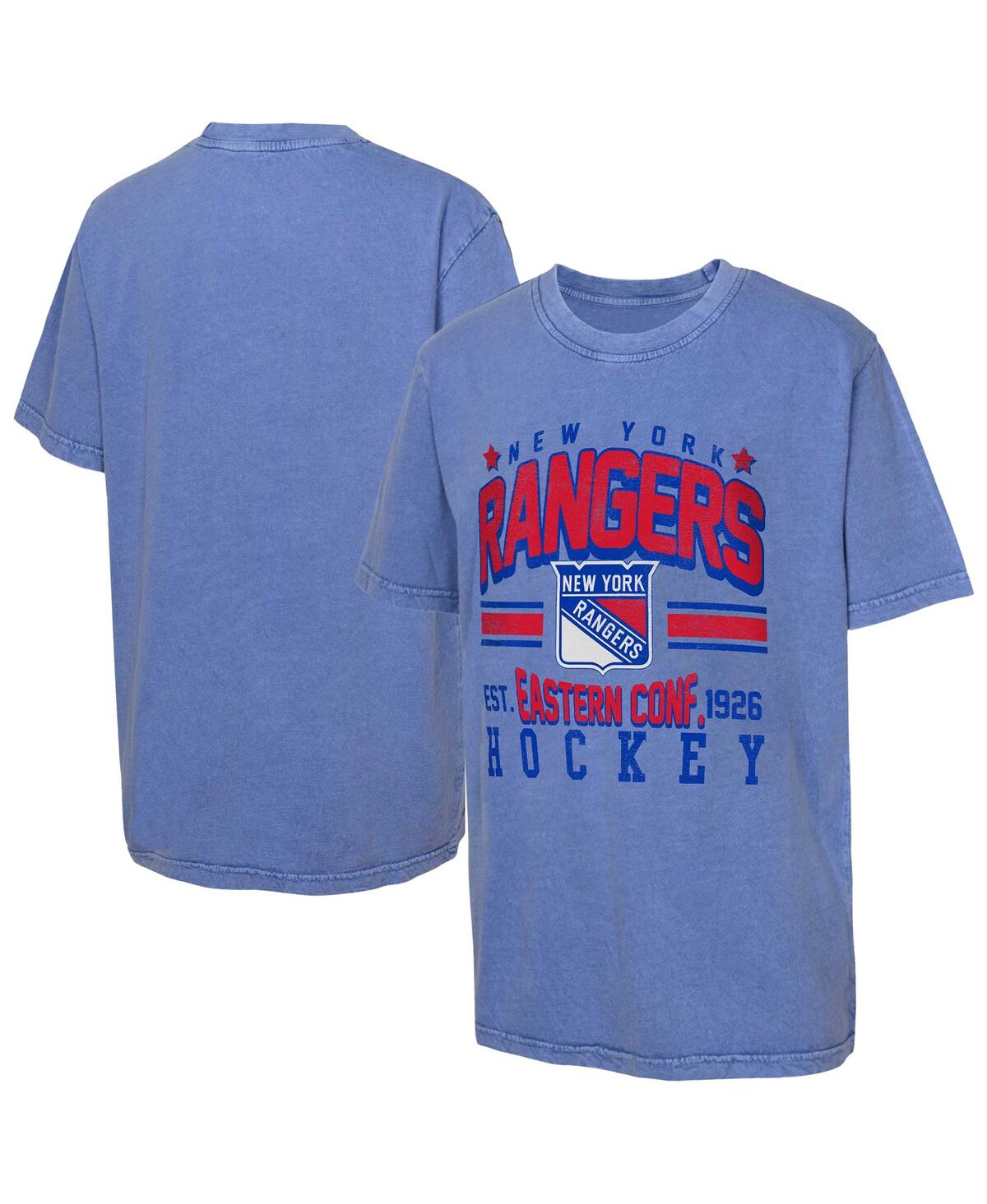 Outerstuff Big Boys And Girls Royal New York Rangers Sure Short T-shirt In Royal