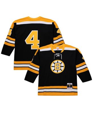 Mitchell & Ness - Men's Bobby Orr Black Boston Bruins Big Tall 1971/72 Blue Line 2.0 Jersey