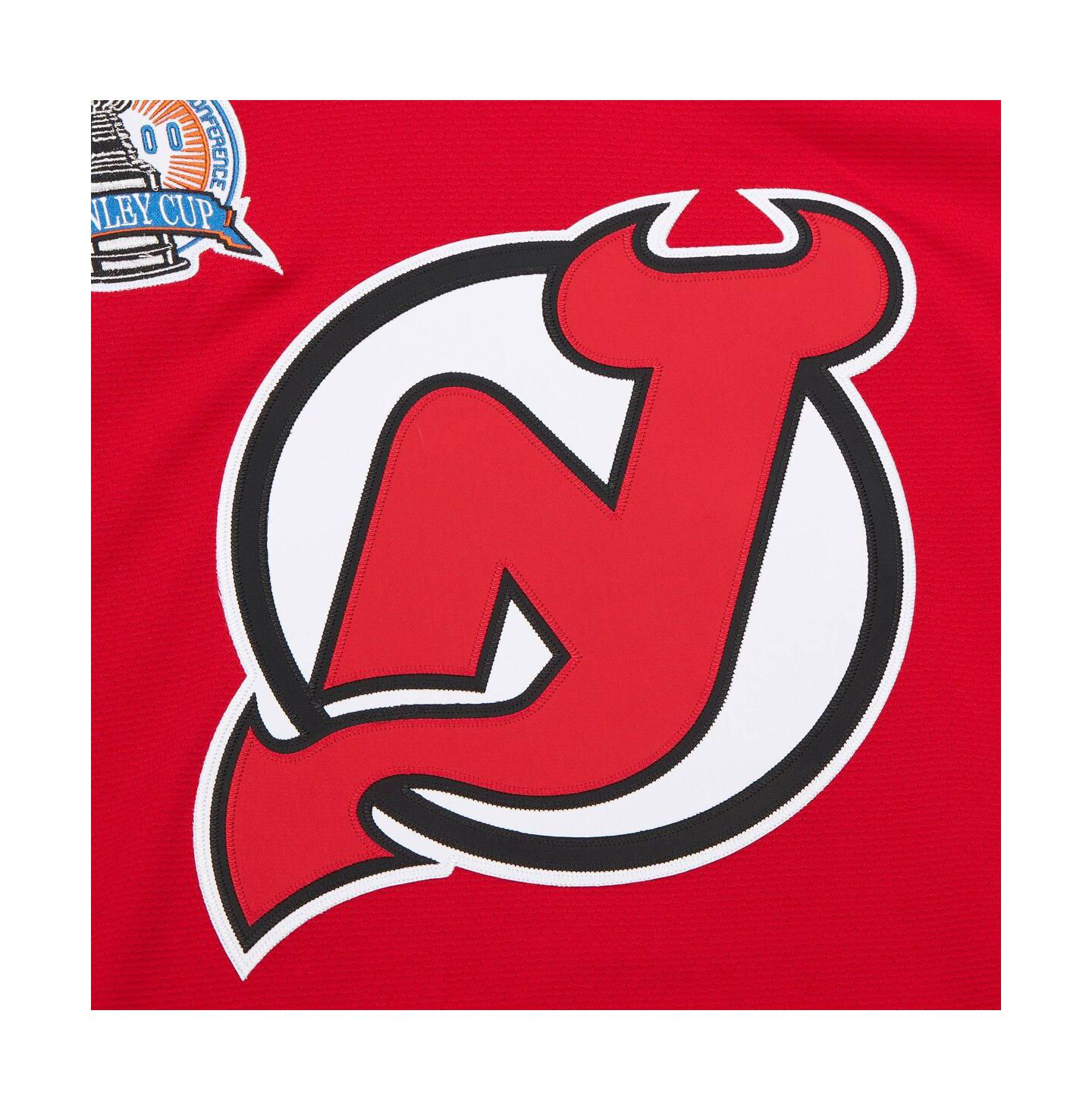 Мужской топ Mitchell & Ness Scott Niedermayer Red New Jersey Devils Big & Tall 1999/00 Blue Line 2.0 Jersey — фото 4