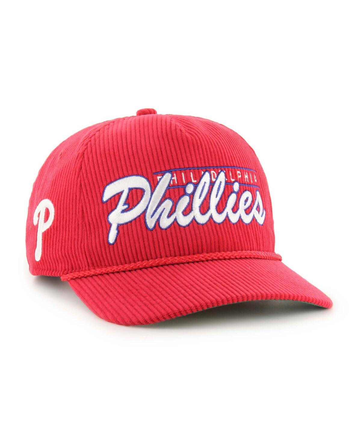 47 Brand Men's Red Philadelphia Phillies Corduroy Hitch Adjustable Hat In Red