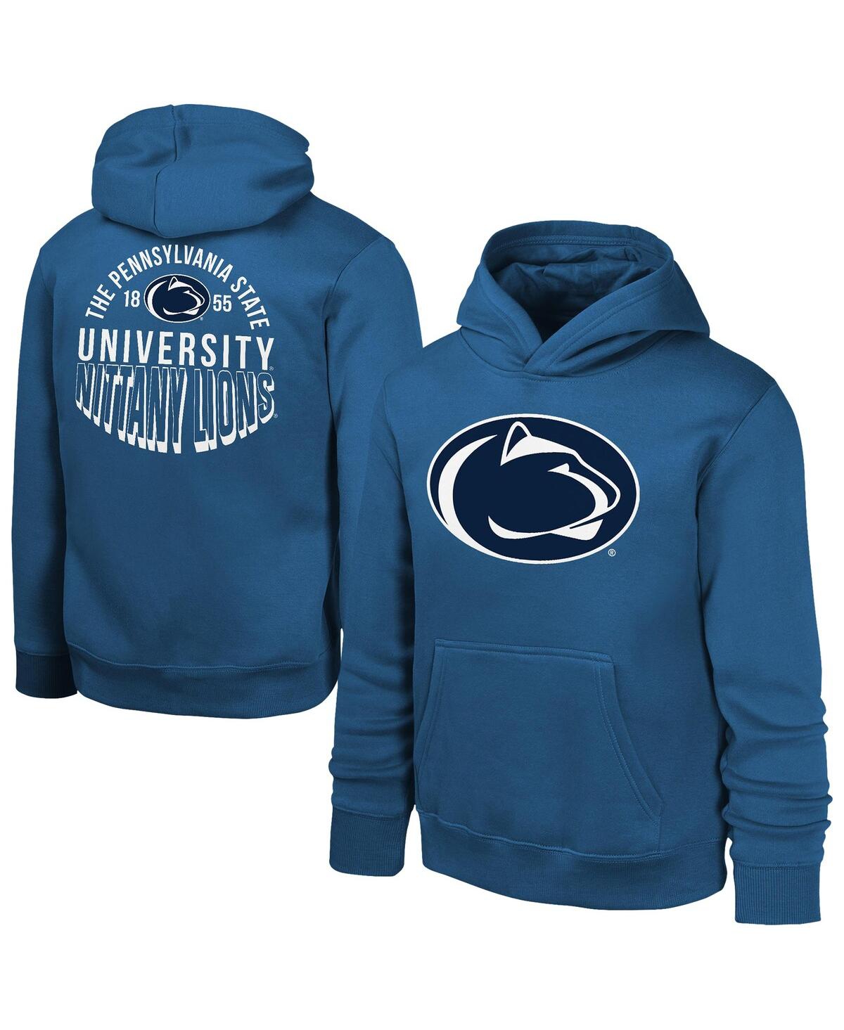 Outerstuff Big Boys and Girls Navy Penn State Nittany Lions Team Banner Fleece Pullover Hoodie - Navy