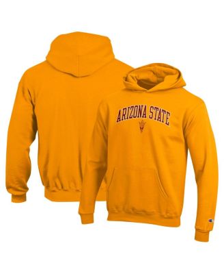 Champion - Big Boys and Girls Gold Arizona State Sun Devils Campus Pullover Hoodie