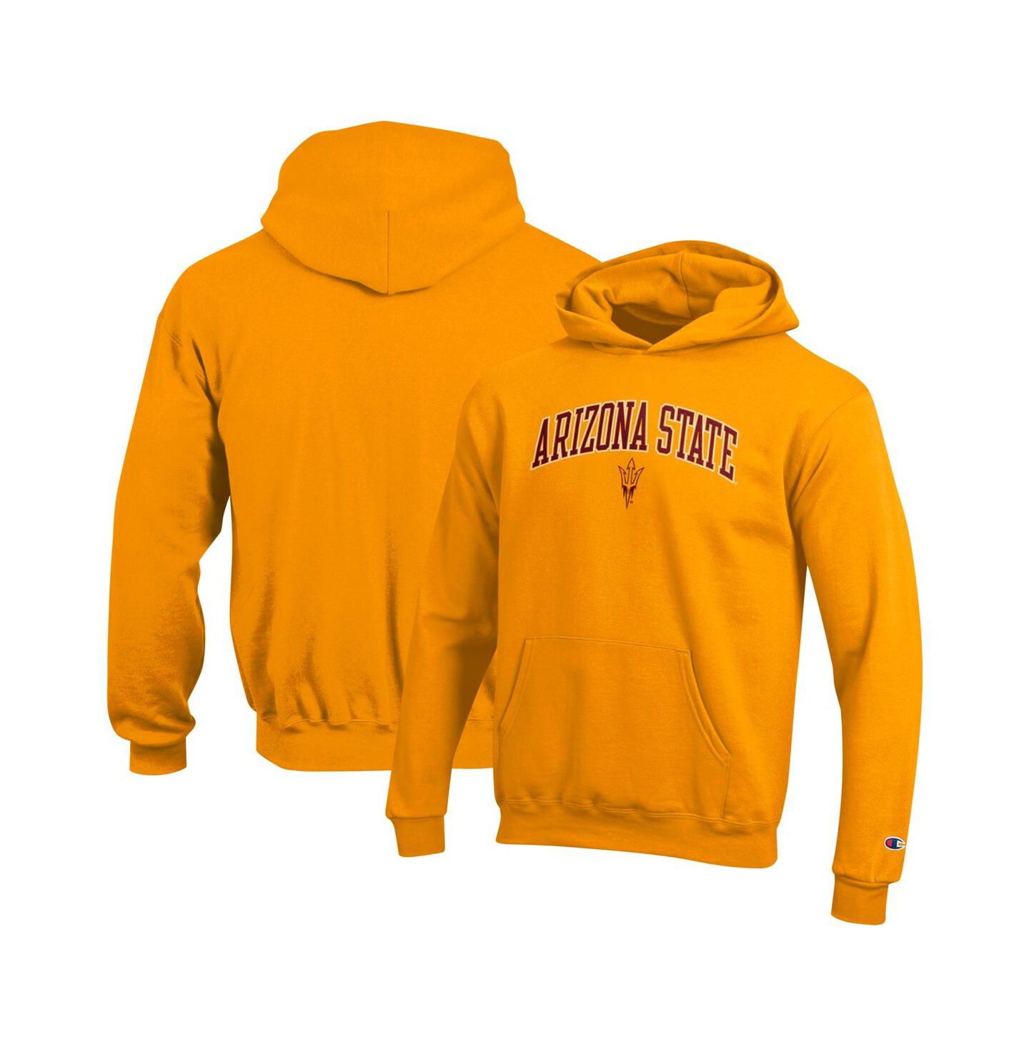 Детское худи Champion Gold Arizona State Sun Devils Campus Pullover — фото 1