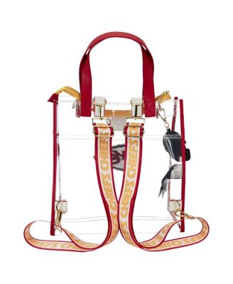 Kansas City Chiefs Clear Convertible Backpack Tote Bag