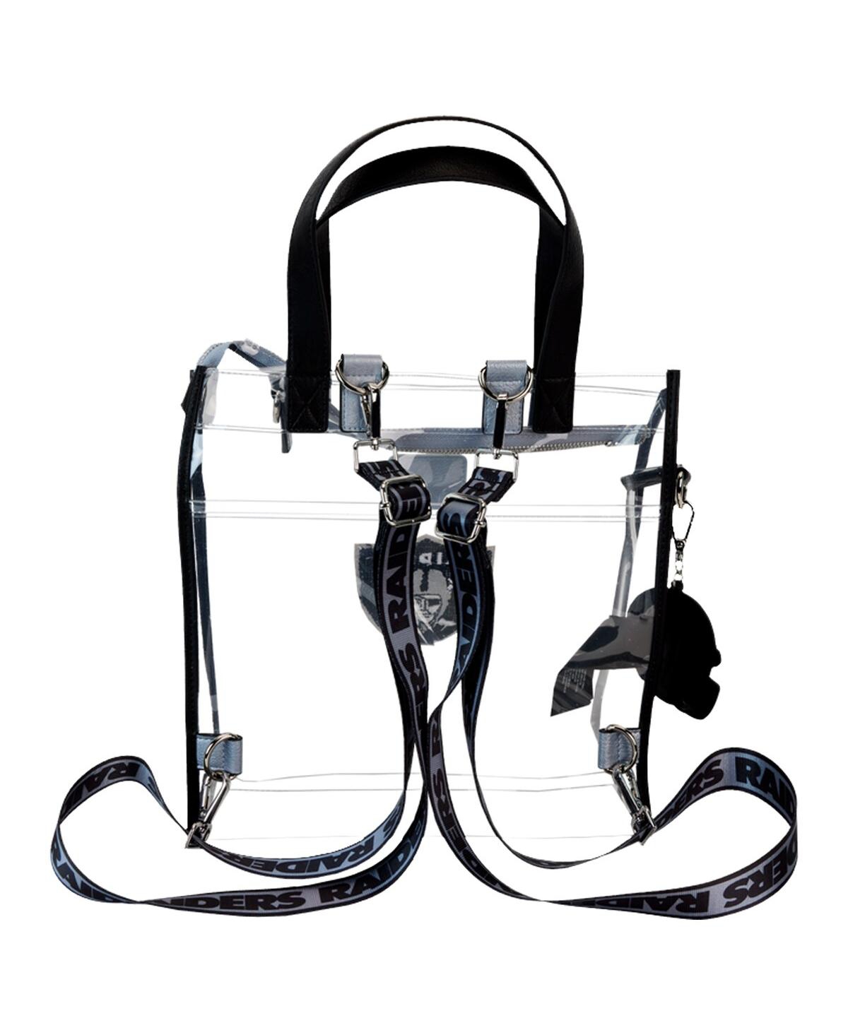 Loungefly Las Vegas Raiders Clear Convertible Backpack Tote Bag In No Color