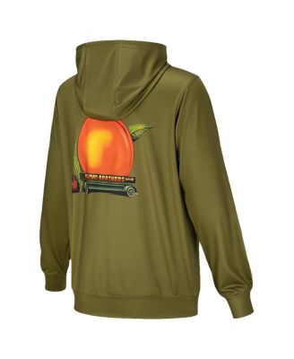 Men's and Women's Olive The Allman Brothers Band Peach Truck Pullover Hoodie