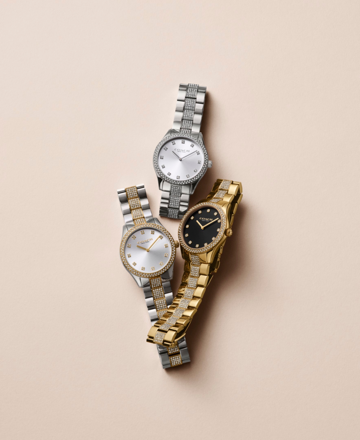 Coach Unisex Two-Tone Brooks Stainless-Steel Crystal Watch 38mm