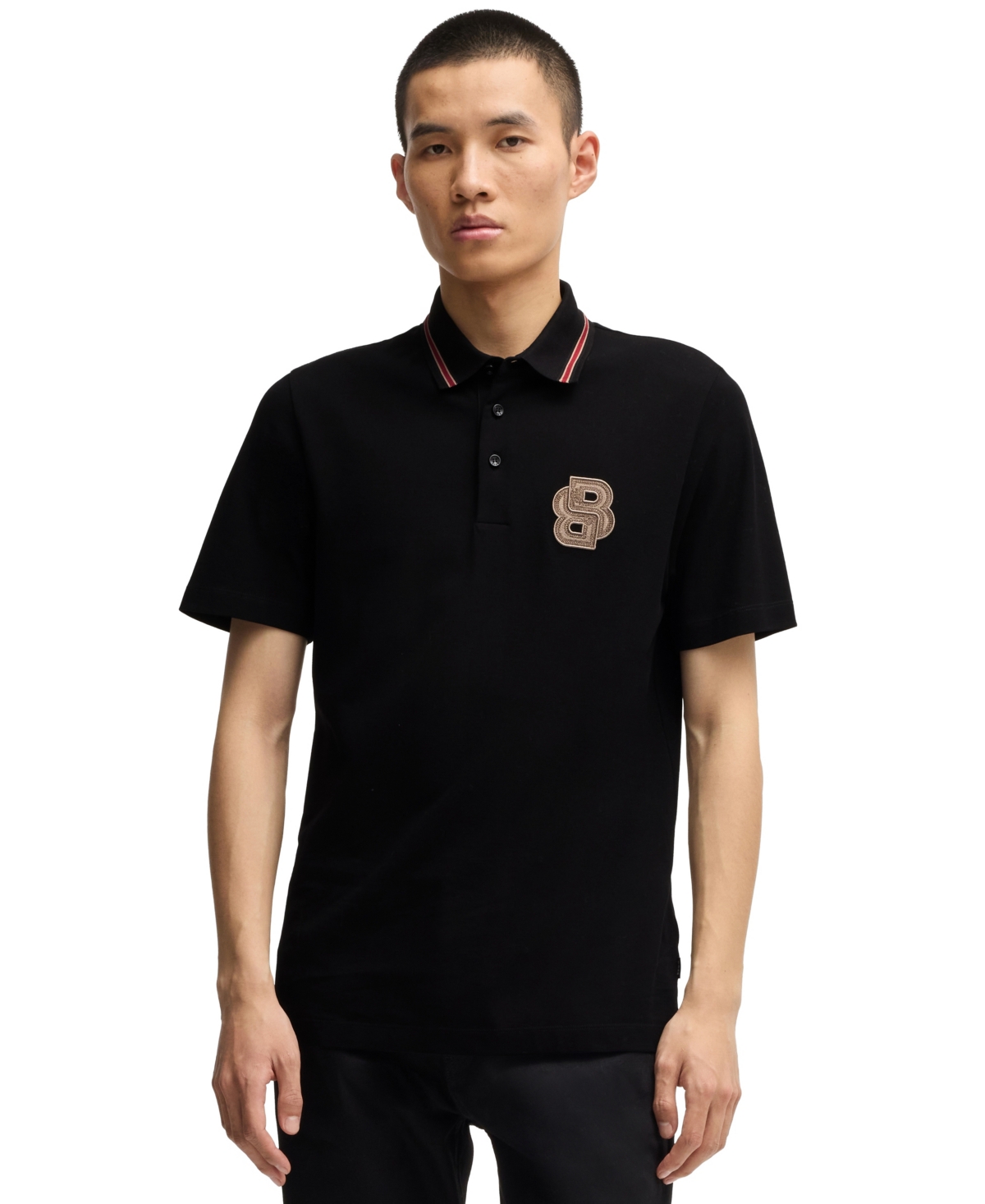 HUGO BOSS BOSS X CREATION OF THE GODS MEN'S REGULAR-FIT POLO 
