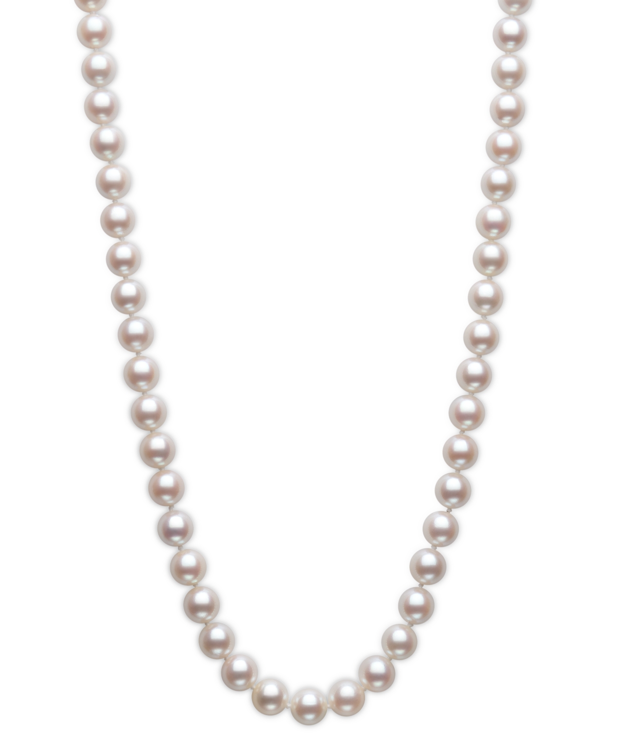 Cultured Akoya Pearl (6-1/2-7mm) Classic 18" Collar Necklace - White