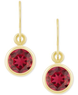 Created Sapphire Oval Stud Earrings (1-1/2 ct. t.w.) in 10k Yellow Gold  (Also in Additional Gemstones)