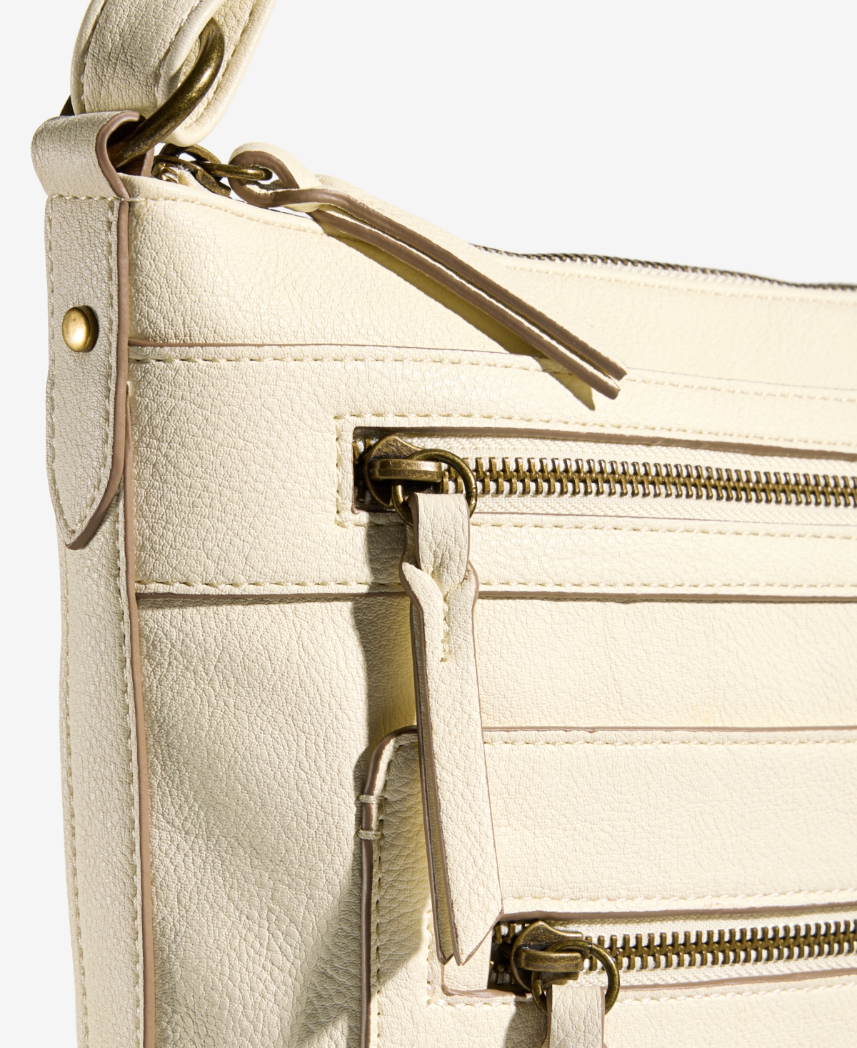 Shop Style & Co Hudsonn Medium Crossbody, Exclusively At Macy's In Alabaster