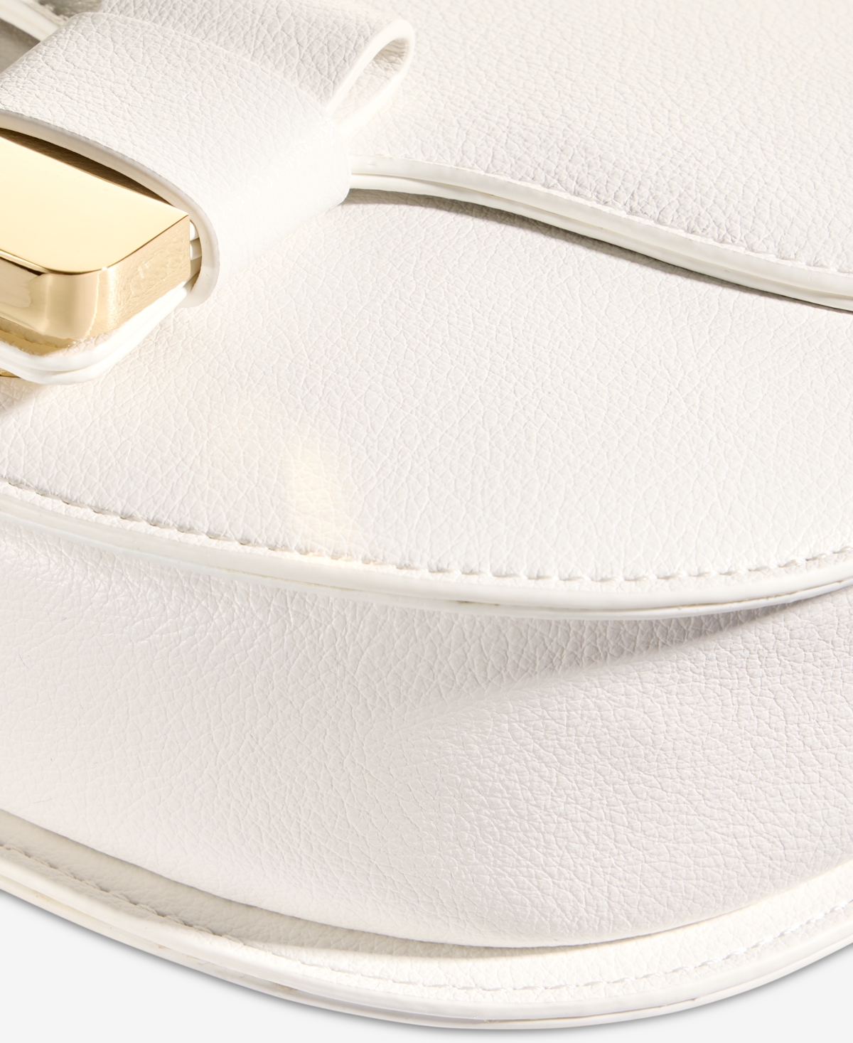 On 34th Holmme Saddle Crossbody, Created For Macy's In Bright White