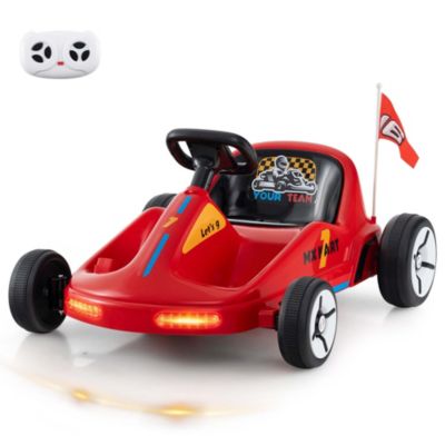 12V Kids Electric Go Kart 7AH Battery Powered Ride on Race Toy with Remote Control