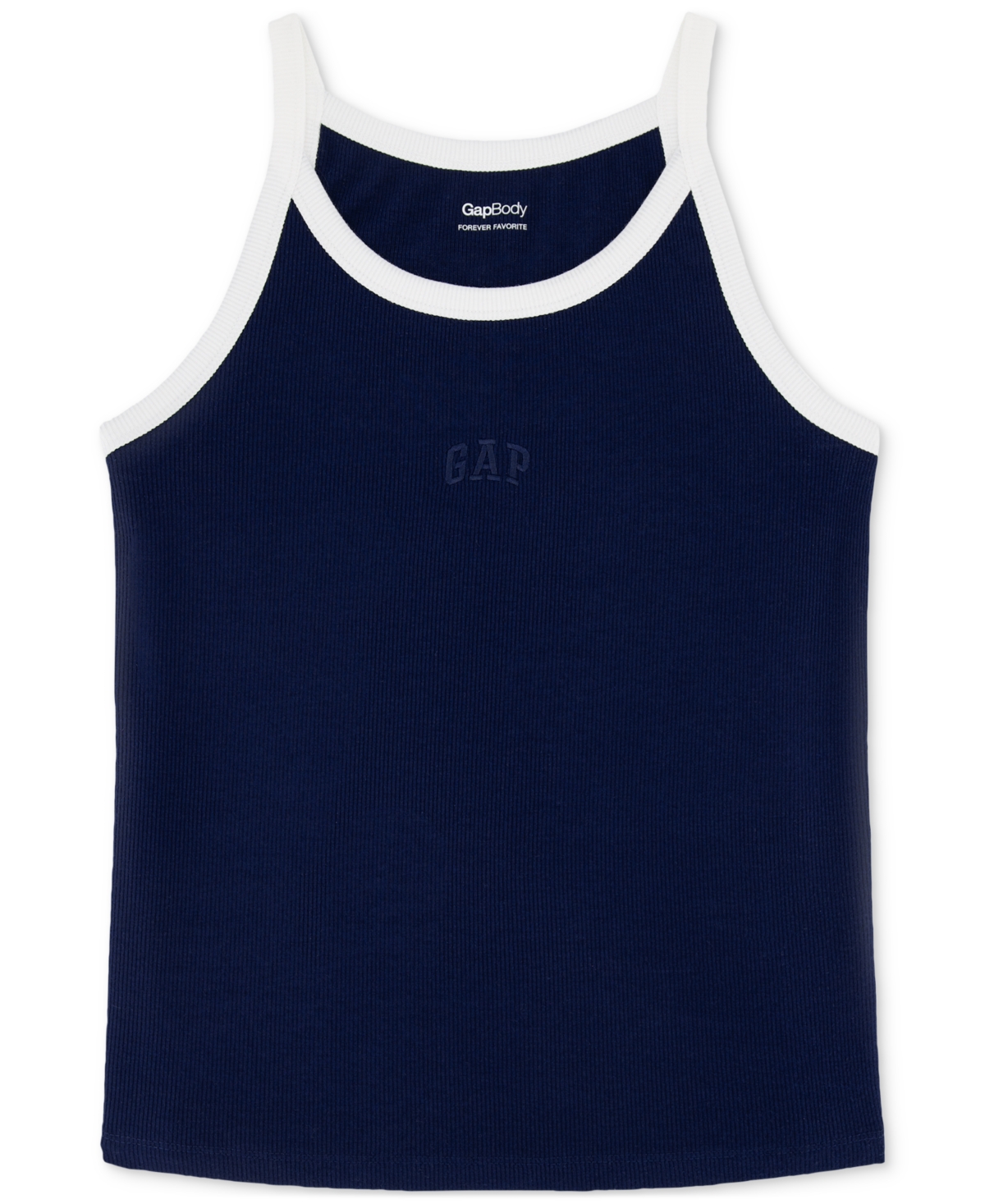 Shop Gap Women's Striped Halter-neck Sleeveless Pajama Top In Navy