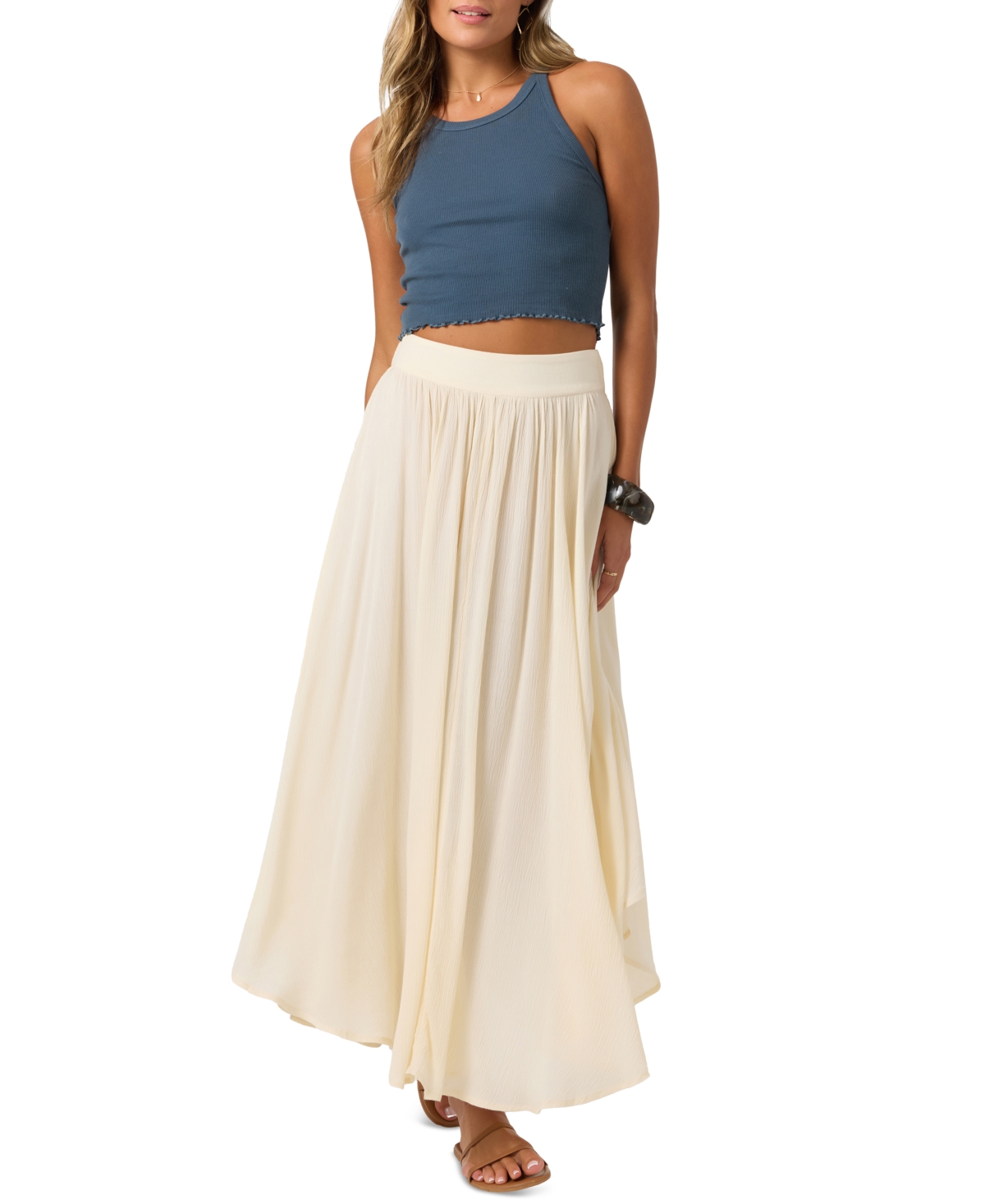 O'neill Juniors' Marnie Pull-on Maxi Skirt In Tapioca