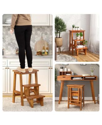 3-in-1 Step Stool for Versatile Use and Easy Access in Home or Office
