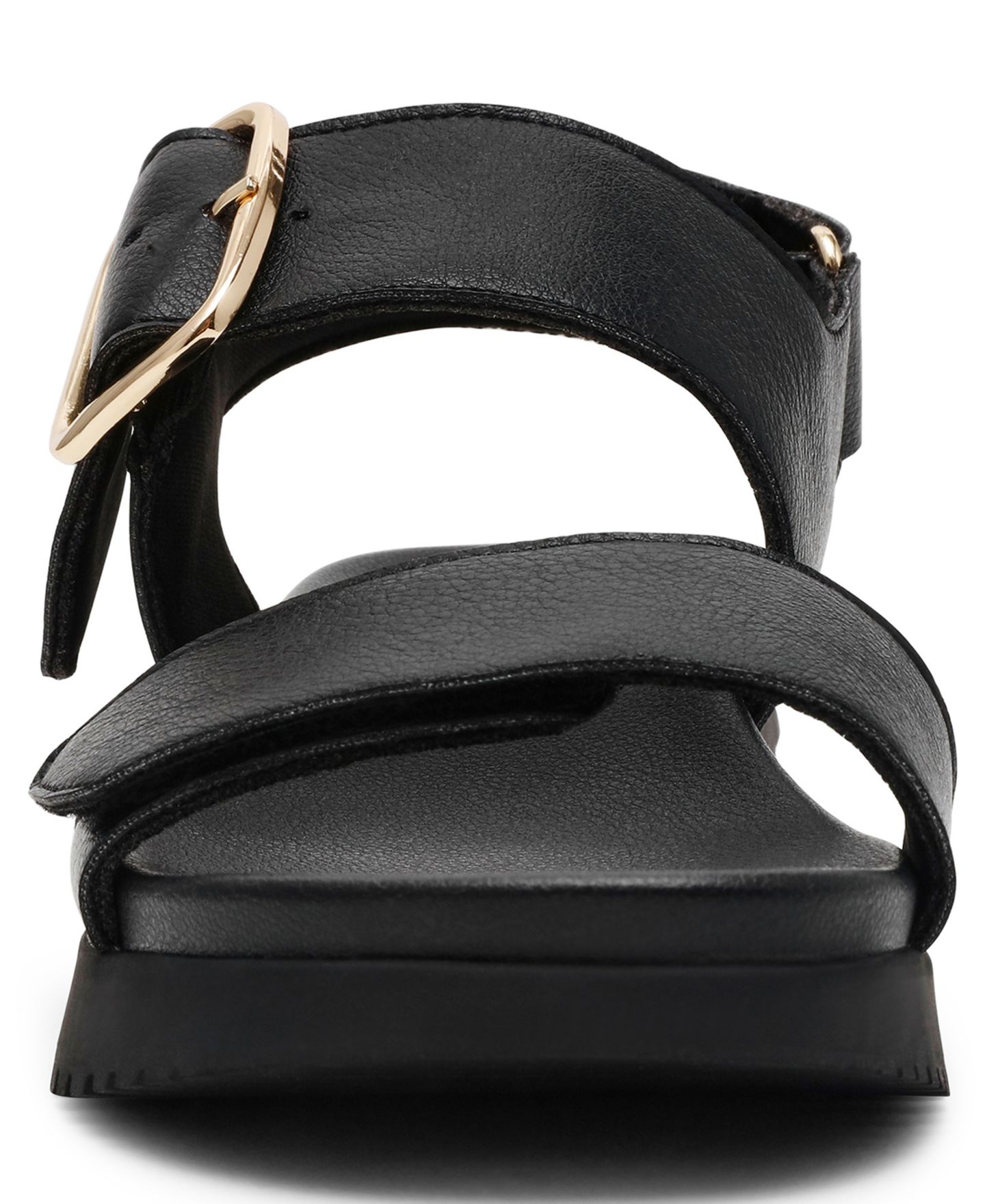 Женские сандалии Anne Klein Evanti Buckle Double Strap Sporty, цвет: Чёрный — фото 7