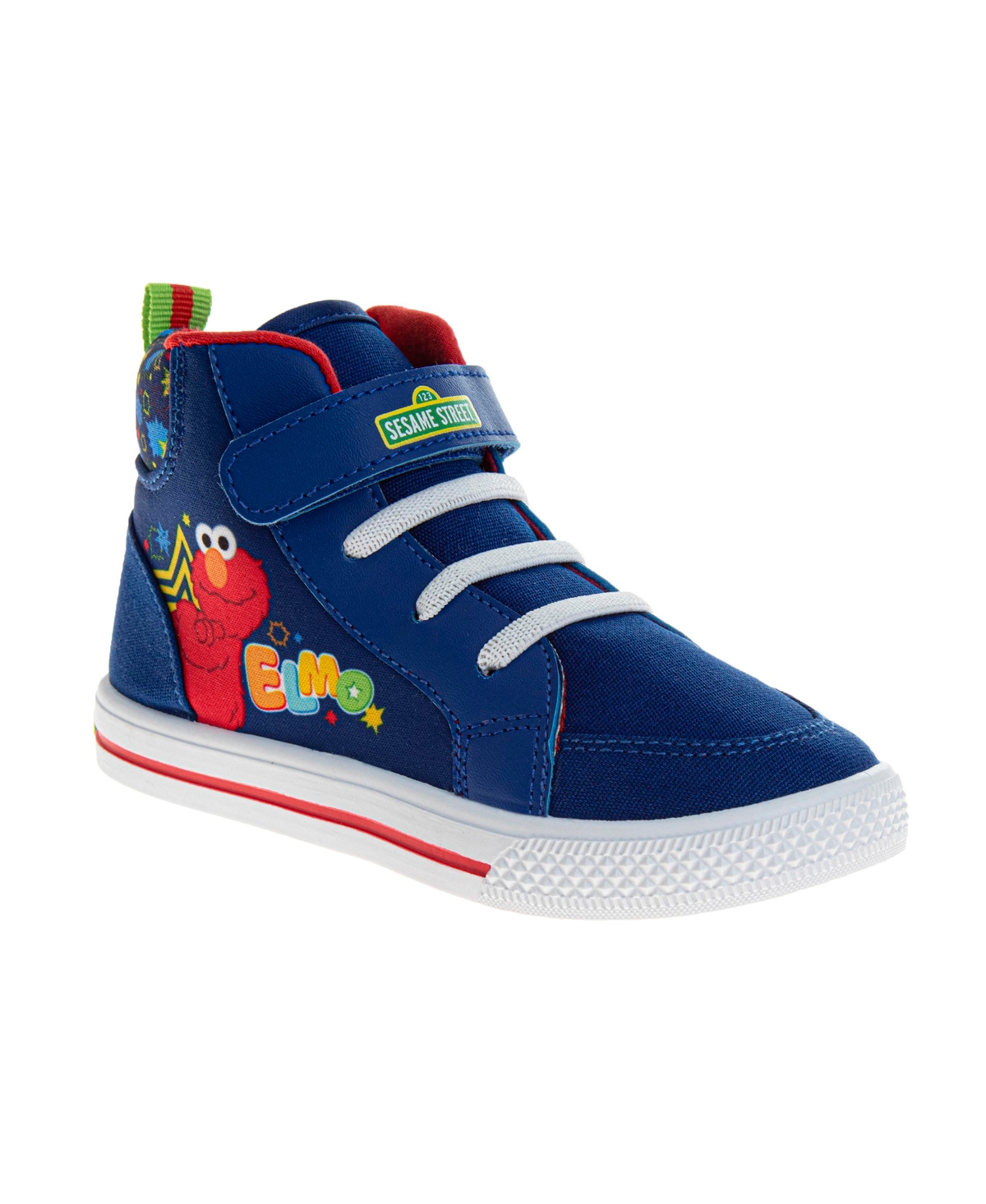 Sesame Street Toddler and Little Kids Elmo High Top Sneakers - Navy