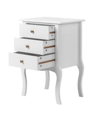 Elegant Bedside Table for Bedroom Storage and Nightstand Organization