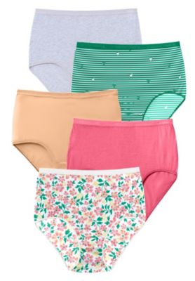 Women's 5-Pack Tag-Free Full Coverage Cotton Brief