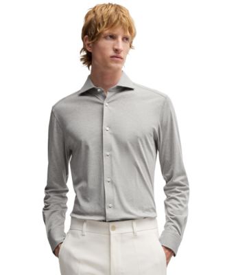 Hugo Boss - Men’s Cotton-Blend Slim-Fit Shirt