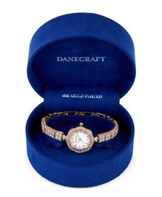 Women's 18K Fine Rosegold Plated Analog Watch