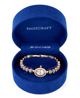 Women's 18K Fine Rosegold Plated Analog Watch