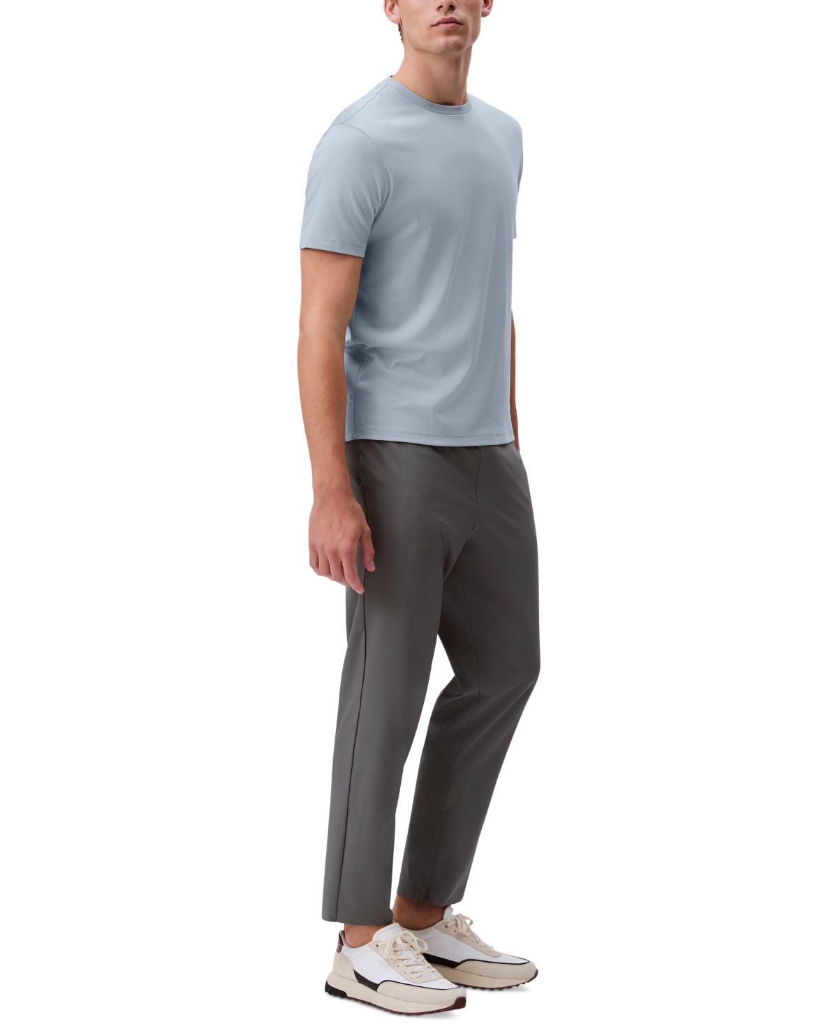 Shop Calvin Klein Men's Short Sleeve Supima Cotton Interlock T-shirt In Plein Air