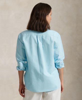 Women's Relaxed-Fit Cotton Oxford Shirt 