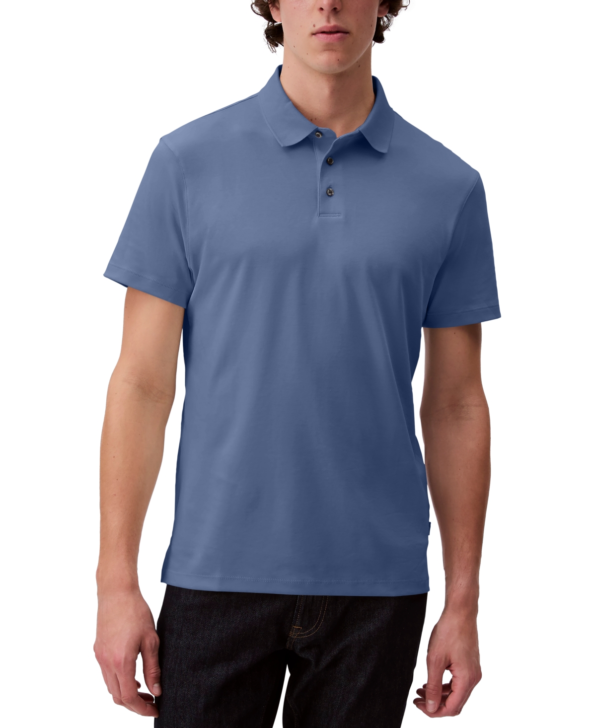 Calvin Klein Men's Supima Cotton Classic Polo Shirt In Moonlight Blue