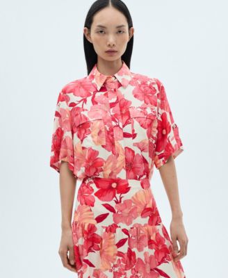 Women's Floral Ruffle Skirt