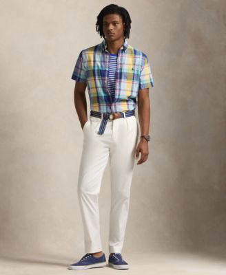 Men's Classic-Fit Yarn-Dyed Plaid Cotton Oxford Button-Down Shirt