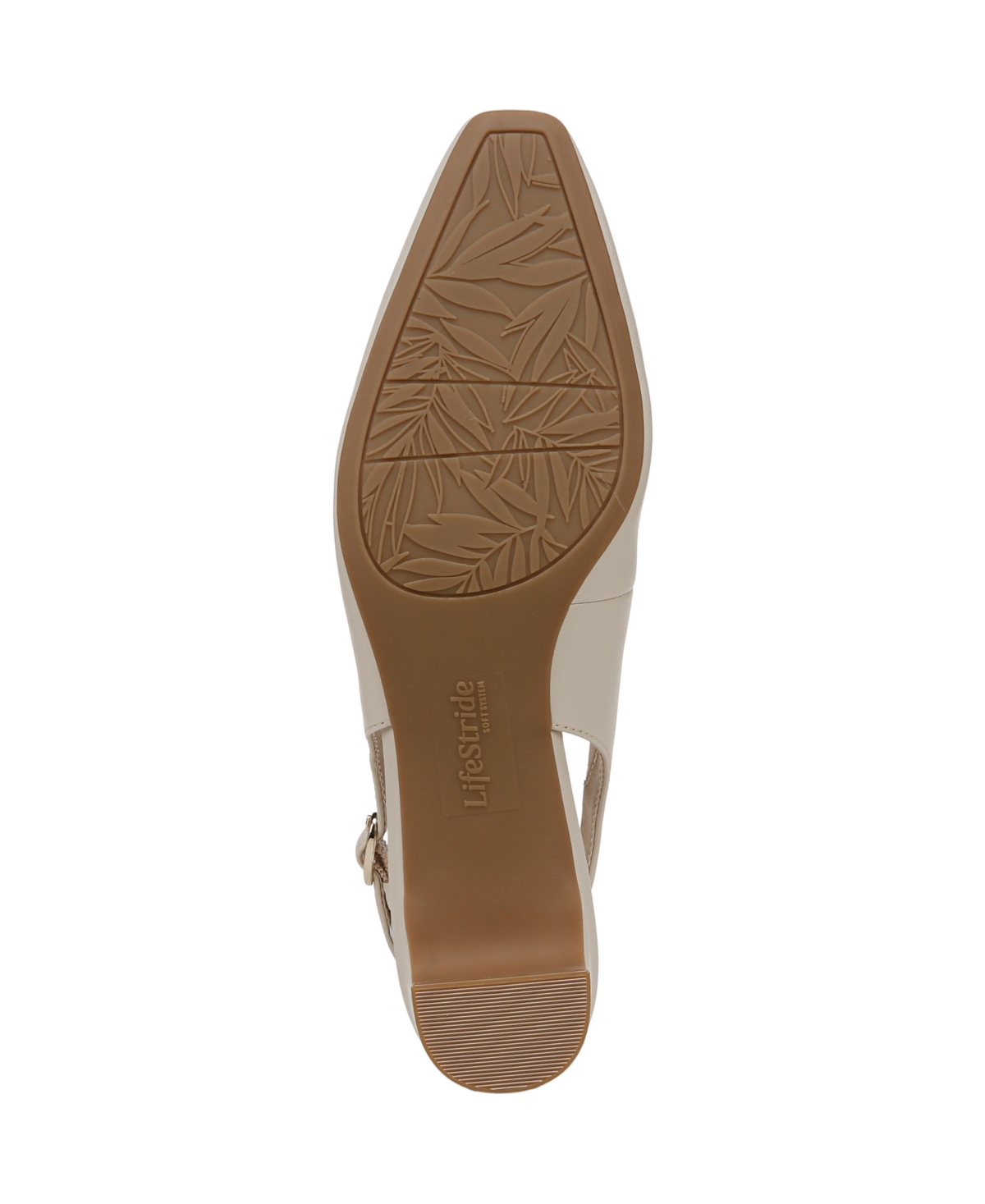 Shop Lifestride Women's Lorena Pointed Toe Slingback Pumps In Pebble Taupe Faux Leather