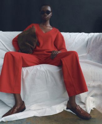 Women's V-Neck Knit Sweater