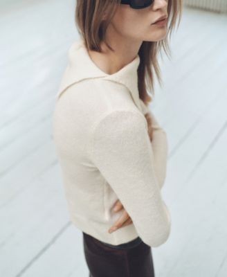 Women's Wraparound Lapel Neck Sweater