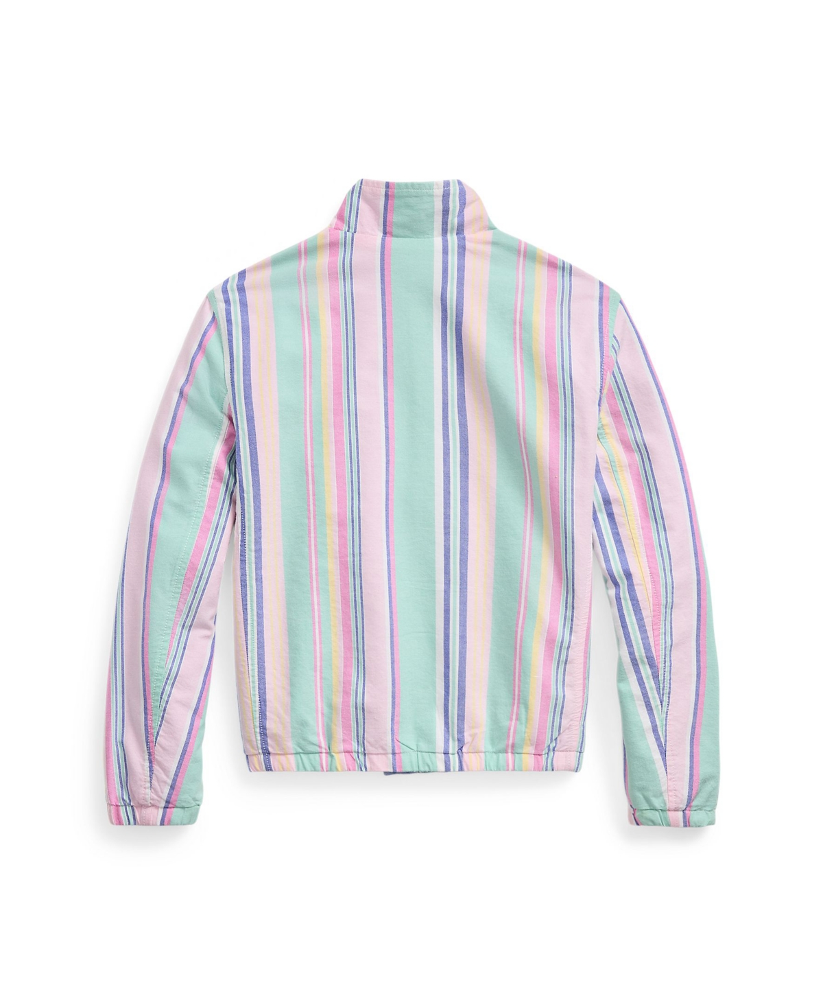 Polo Ralph Lauren Reversible Cotton Oxford Jacket In Multi Pink Stripe