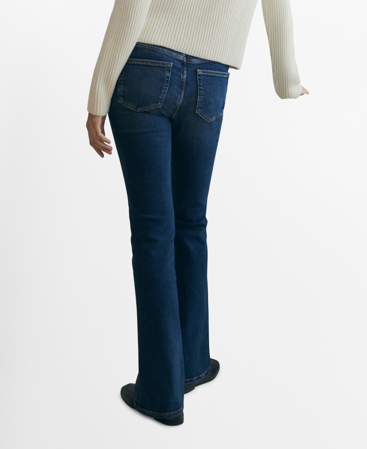 Mango Maternity Flared Jeans Dark Blue In Dark Blue