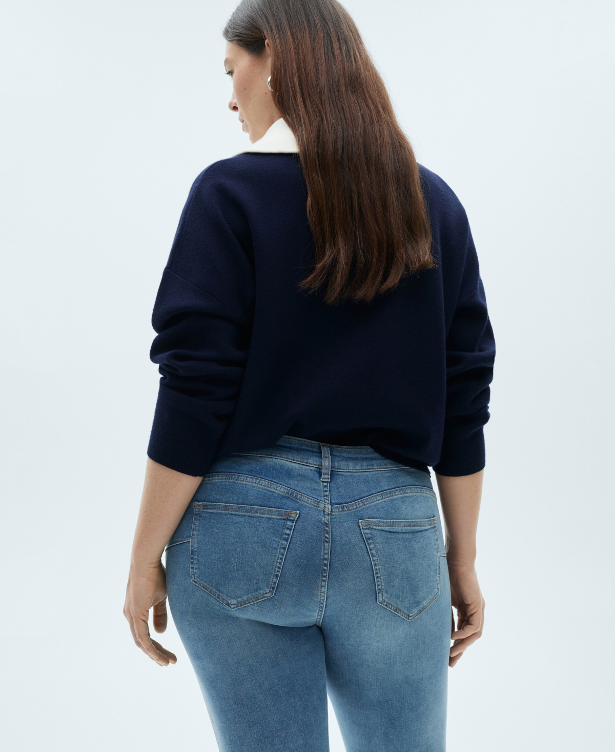 Mango Women's Skinny Pushup Jeans In Medium Blue