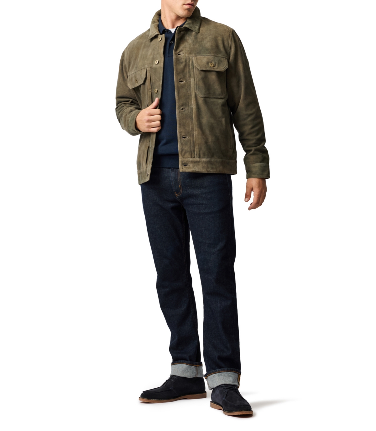 Rodd & Gunn Little River Trucker Jacket In Brown