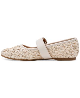 Women's Mellie Woven Buckle Mary Jane Flats