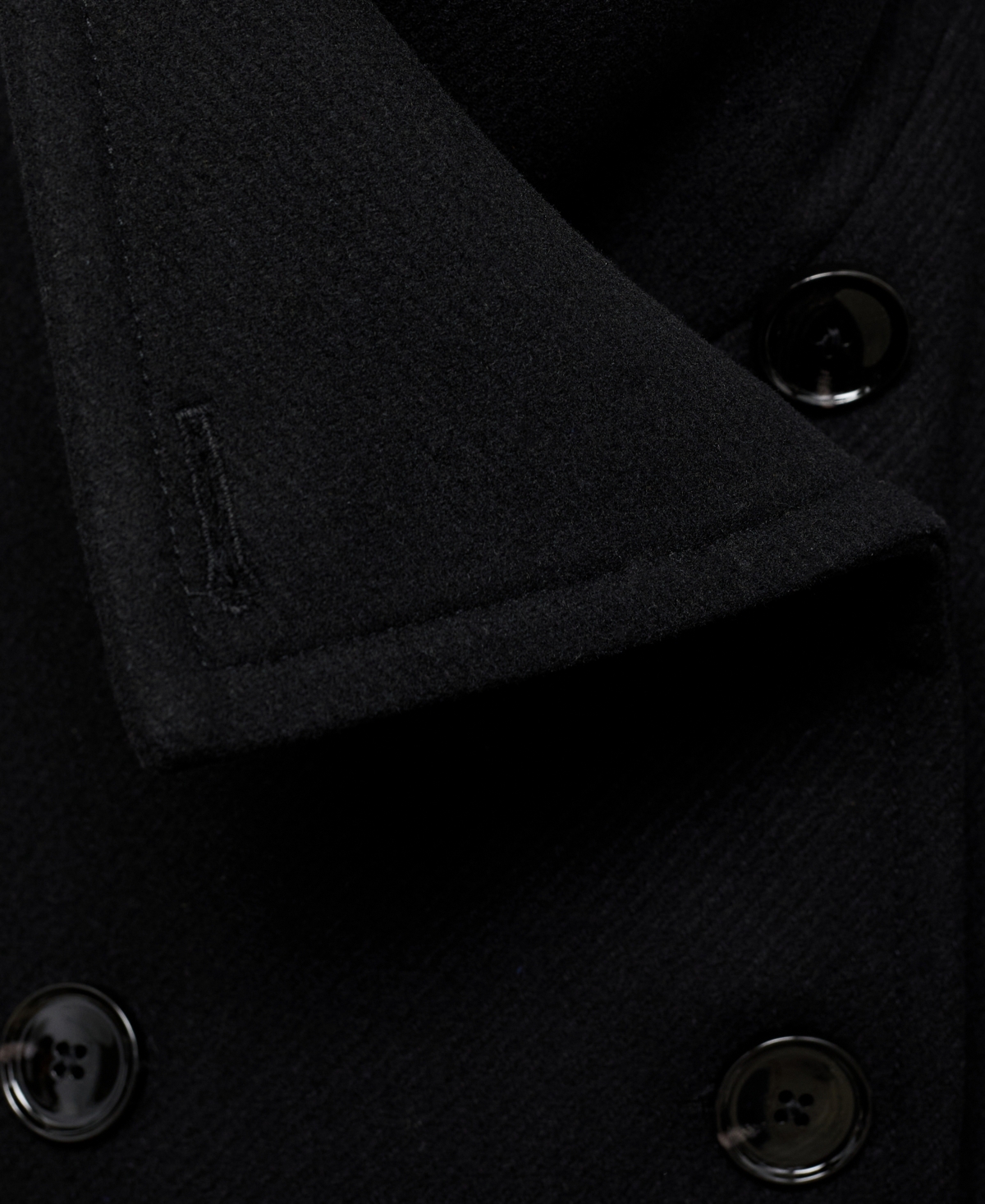 Mango Women's Double-breasted Wool Coat In Black