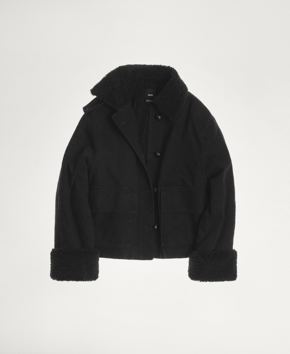 MANGO WOMEN'S SHEARLING-LINED JACKET 