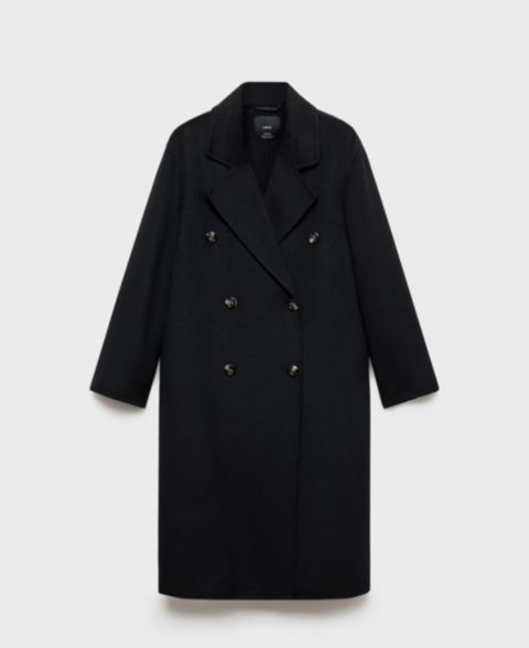 Женские куртки MANGO Handmade Oversized Wool Coat