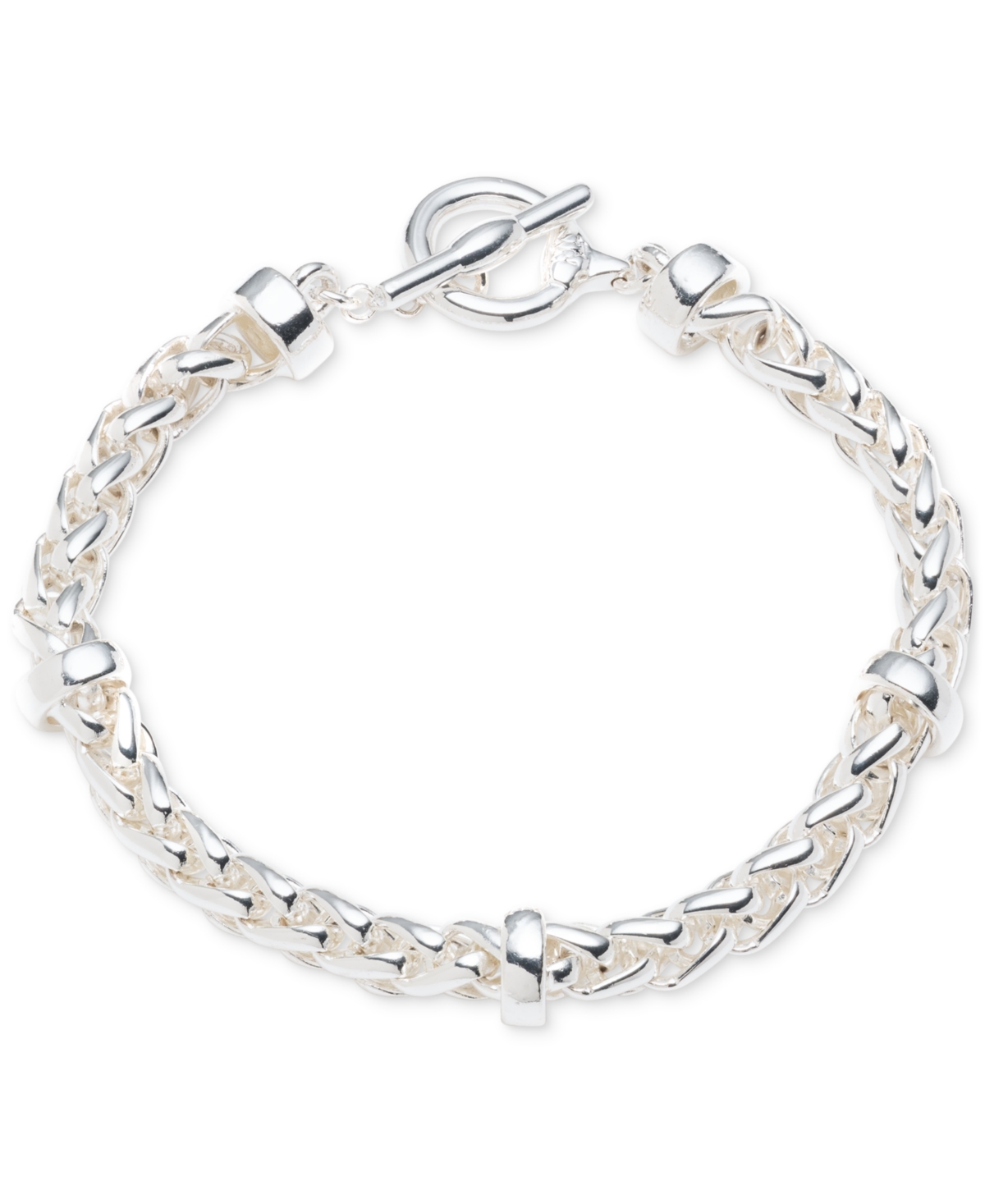 Heavy Chain Toggle Bracelet - Silver
