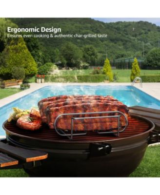 Non-Stick Rib Rack - Holds 4 Rib Racks for Grilling & Barbecuing