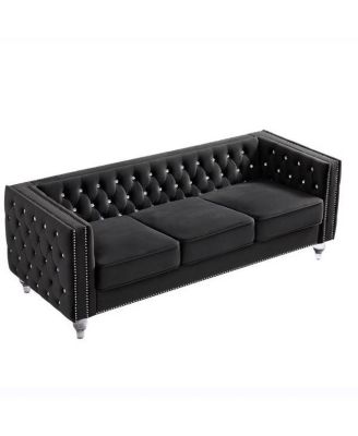 Comfortable Three-Seater Sofa for Living Room Seating and Relaxation